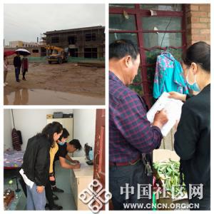 九龙北路社区开展雨后防汛安全隐患排查工作